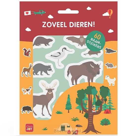 Zoveel dieren! raamstickers
