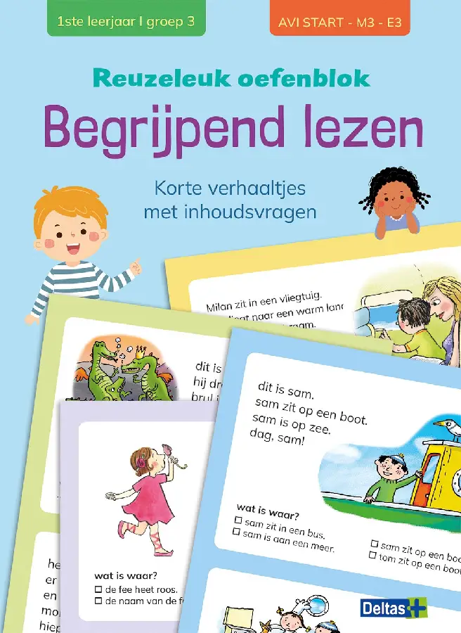 Reuzeleuk oefenblok begrijpend lezen / 1 ste leerjaar/ groep 3