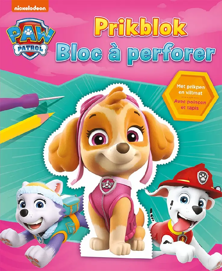 Paw Patrol prikblok (roze)