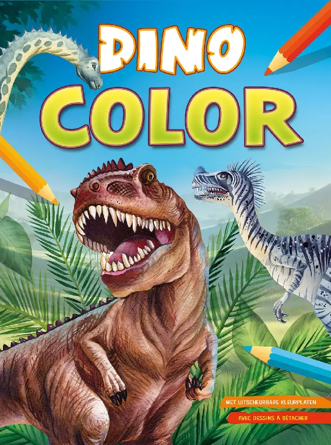 Dino Color kleurblok / Dino Color Bloc de coloriage
