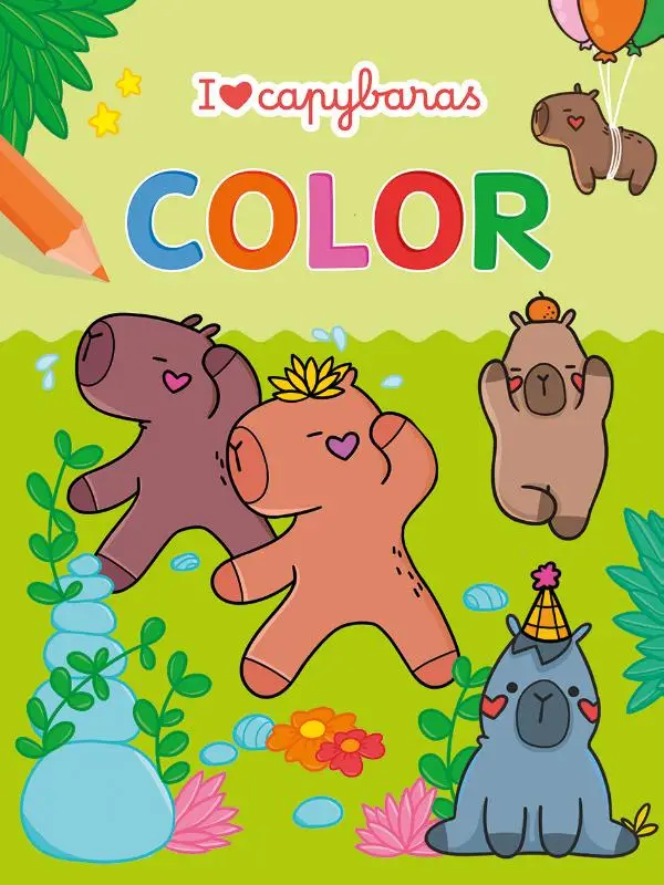 I love Capybaras Color kleurblok / I lov