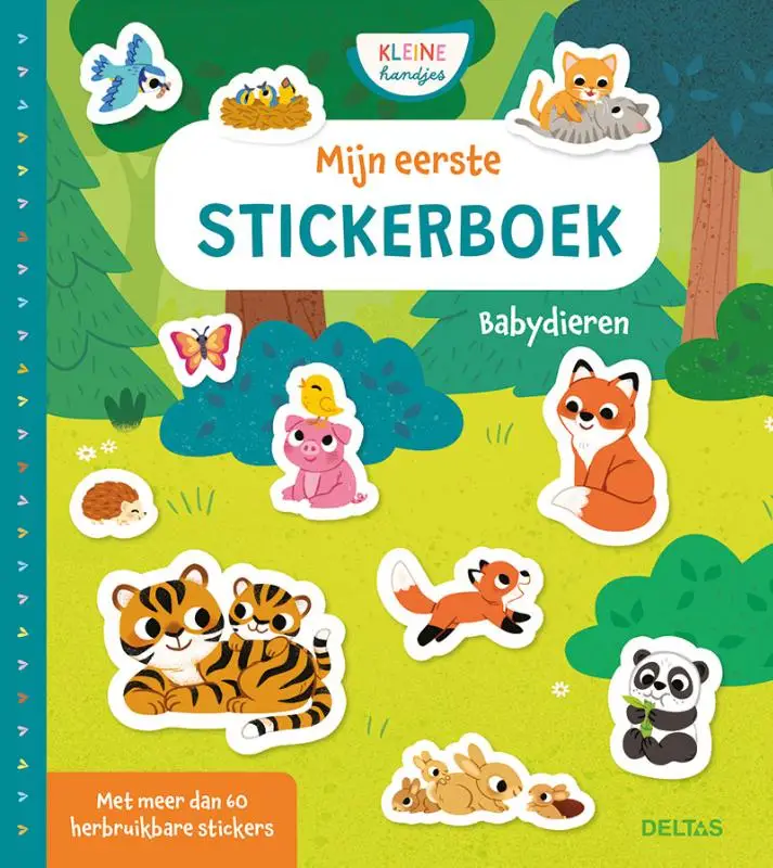 Mijn eerste stickerboek Kleine Handjes - Babydieren