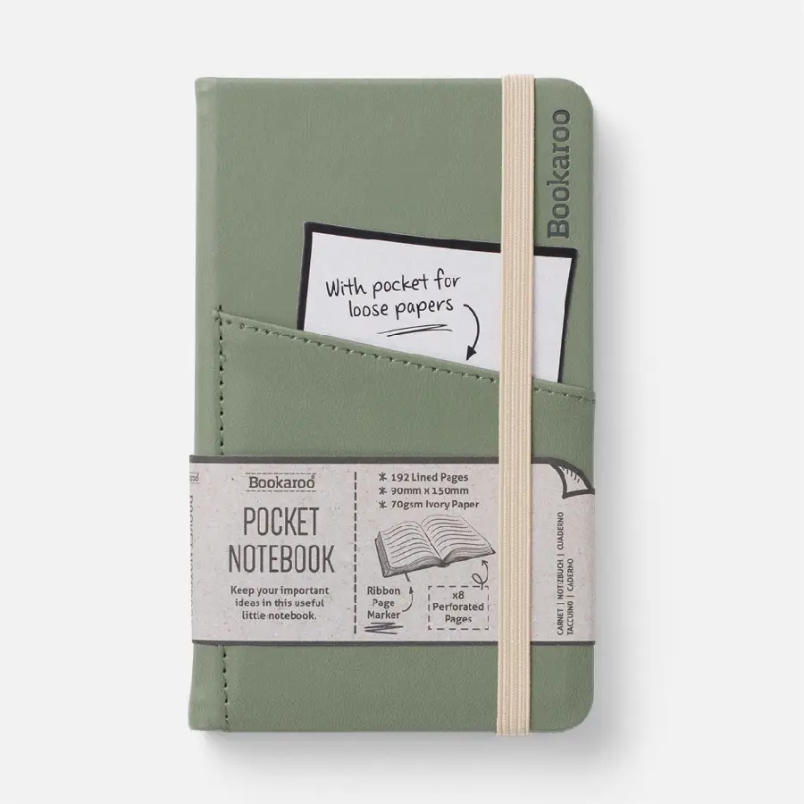 Bookaroo A6 pocket notebook- Fern