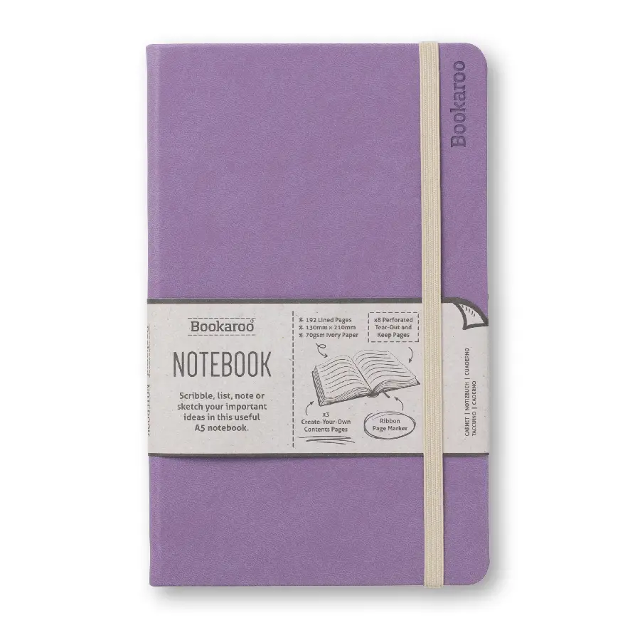 Bookaroo A5 notebook - Aubergine