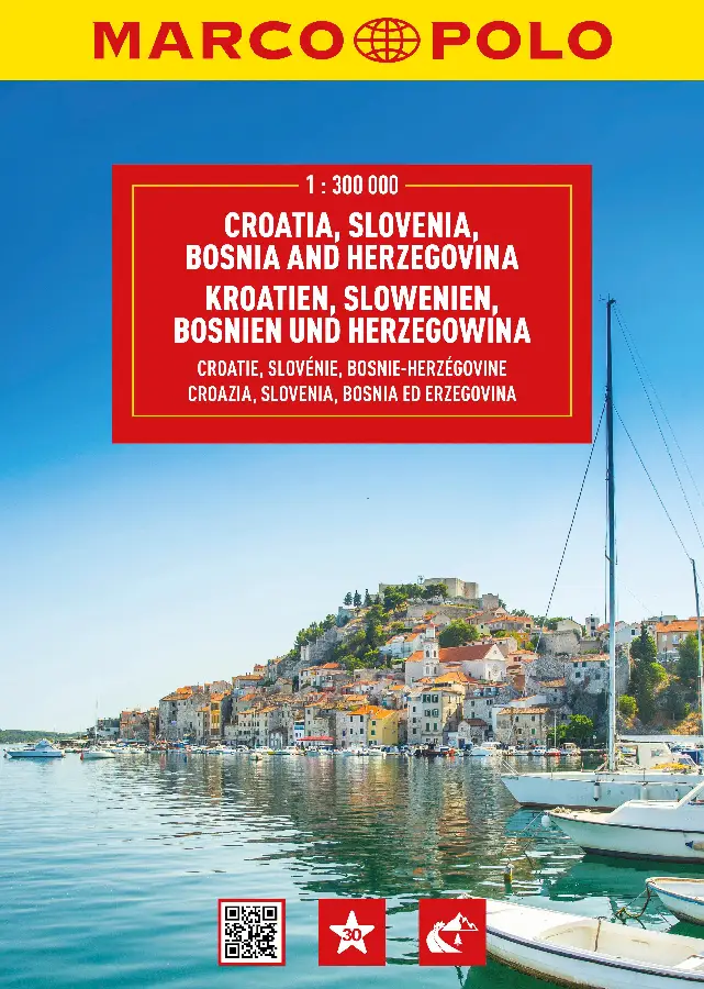 Kroatië, Slovenië, Bosnië Wegenatlas Marco Polo