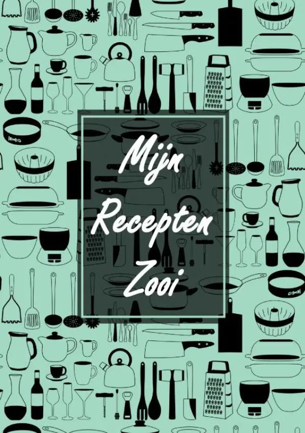 Verjaardagscadeau - Blanco Recepten Invulboek - 'Mijn Recepten Zooi'