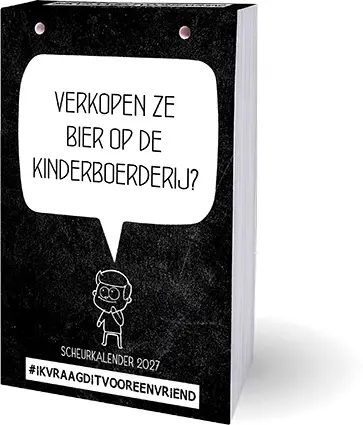 Ik vraag dit voor een vriend scheurkalender - 2027