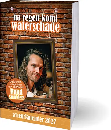 Na regen komt waterschade scheurkalender - 2027