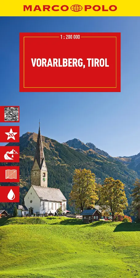 Marco Polo Wegenkaart Vorarlberg, Tirol