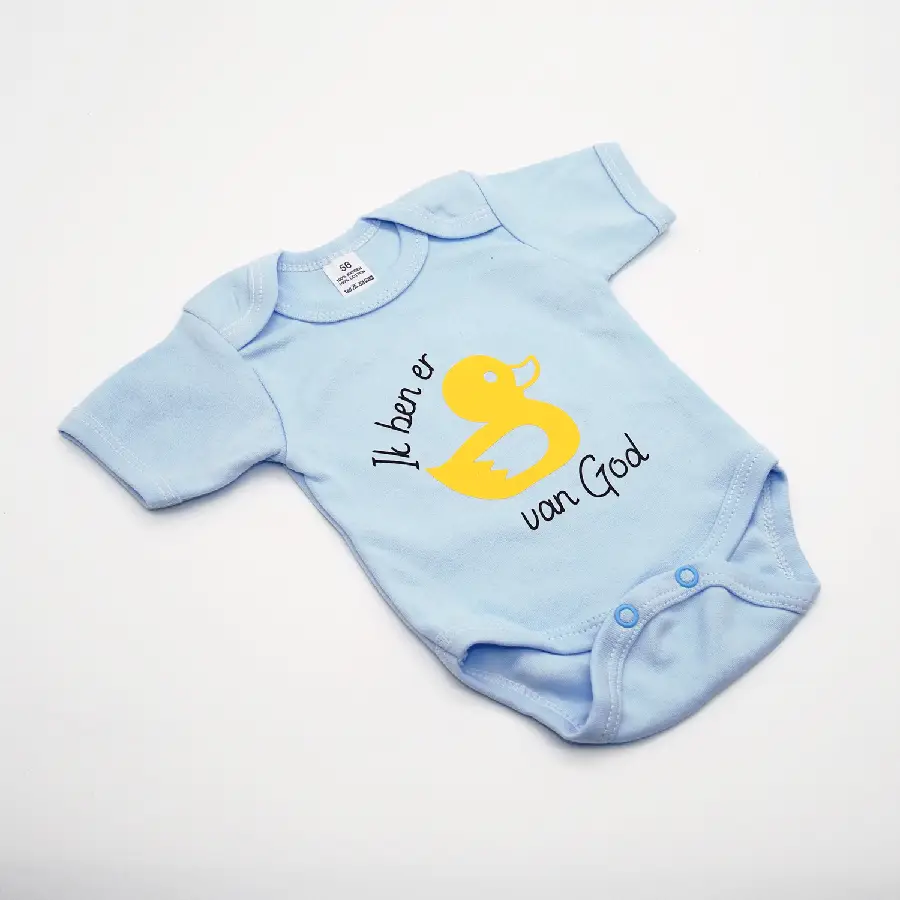 Rompertje eendje blauw mt 56