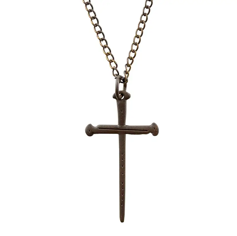 Pendant cross of nails