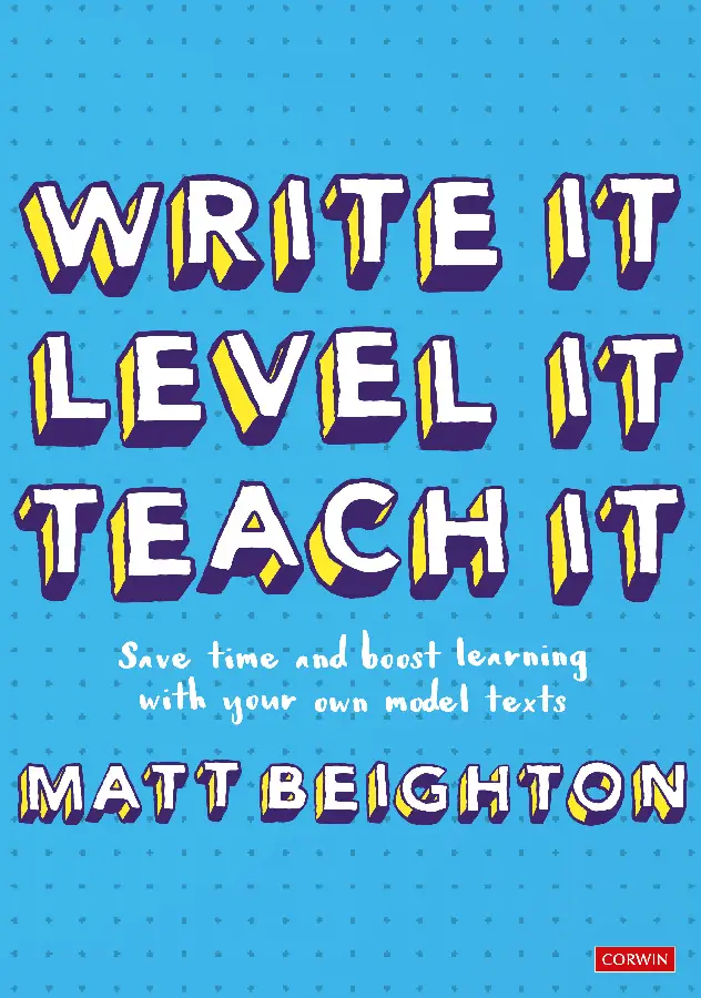 Write It. Level It. Teach It.