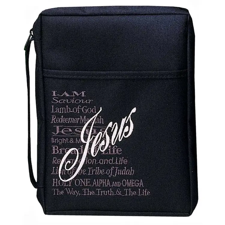Biblecover medium black names of Jesus