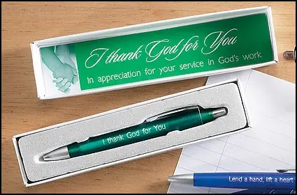 Pen green I thank God for you