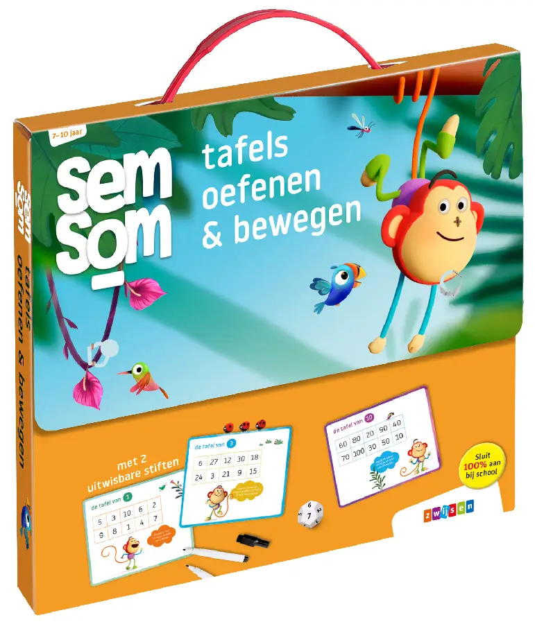 Semsom / 7-10 jaar tafels oefenen & bewegen