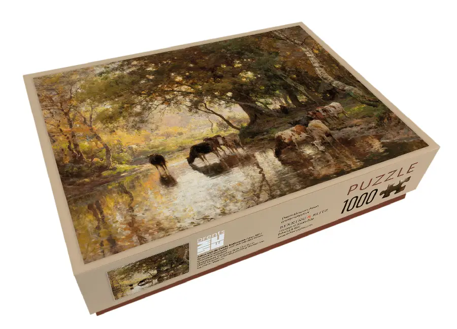 Puzzel 1.000 st Rustende koeienhoeder