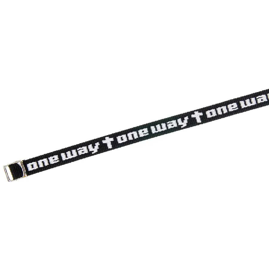 Armband geweven one way zwart