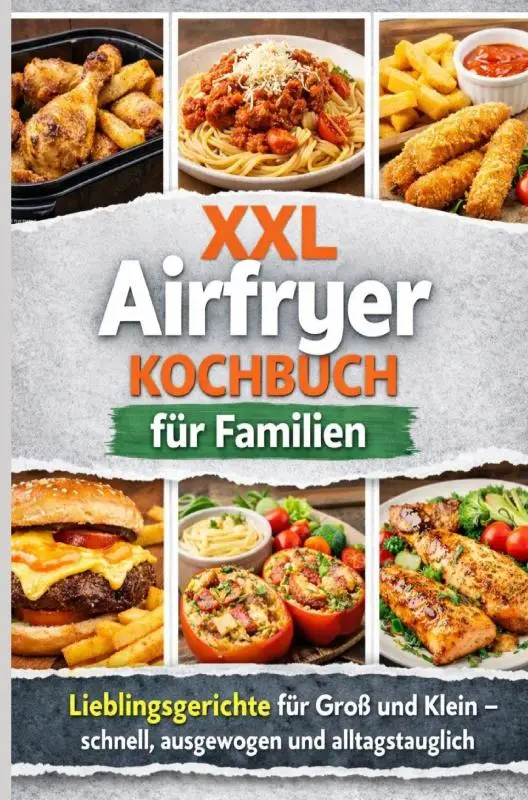 XXL Airfryer Kochbuch für Familien: Lieblingsgerichte für Groß und Klein - schnell, ausgewogen und alltagstauglich