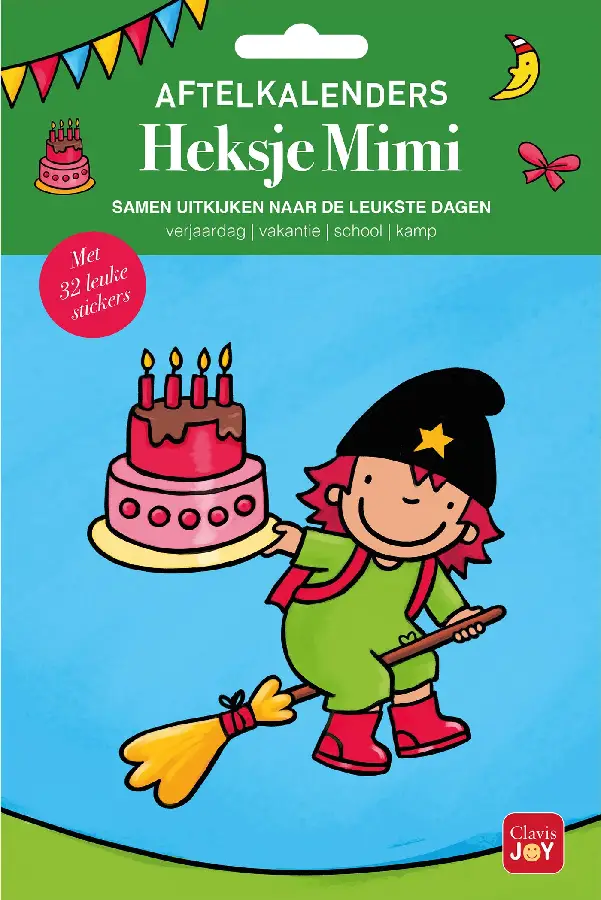 Heksje Mimi aftelkalenders verjaardag, vakantie, school, kamp
