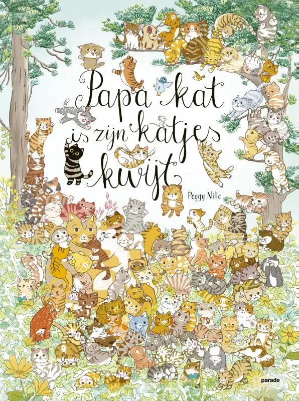 Papa kat is zijn 100 katjes kwijt
