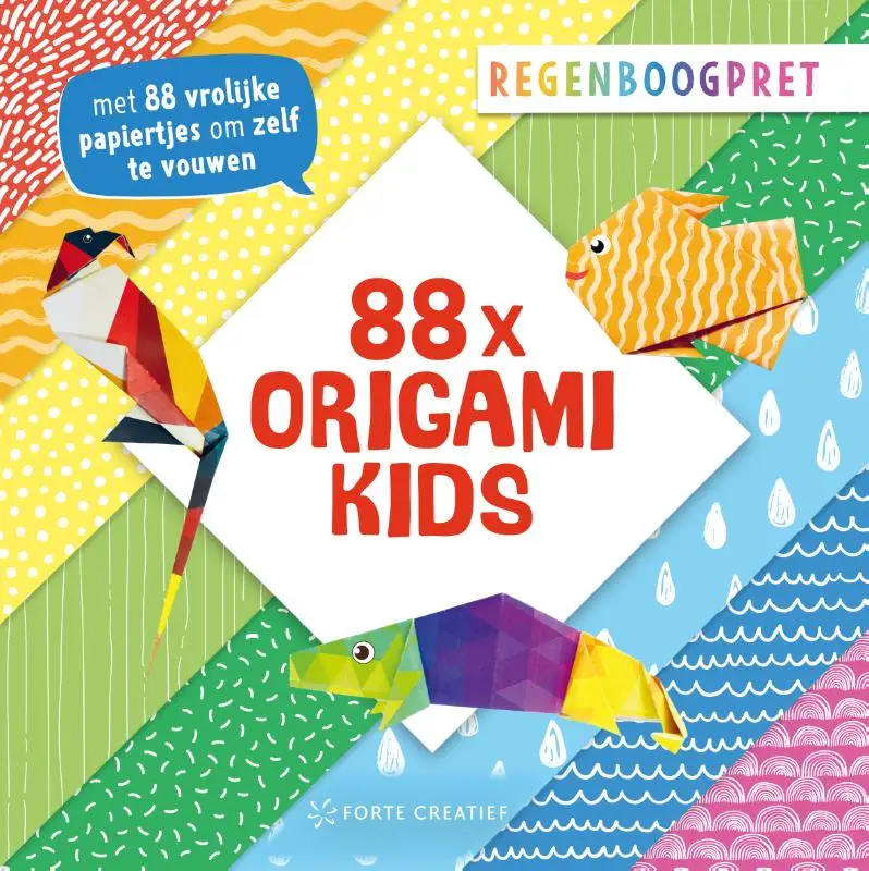 88x origami kids - Regenboogpret