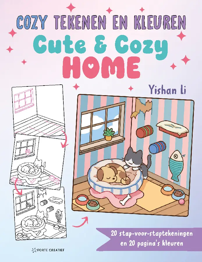 Cozy tekenen en kleuren - Cute & Cozy Home
