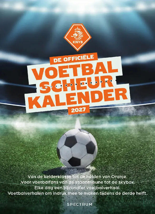 De officiële voetbal scheurkalender 2027