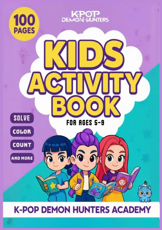 K-Pop Demon Hunter Activity Book for Kids