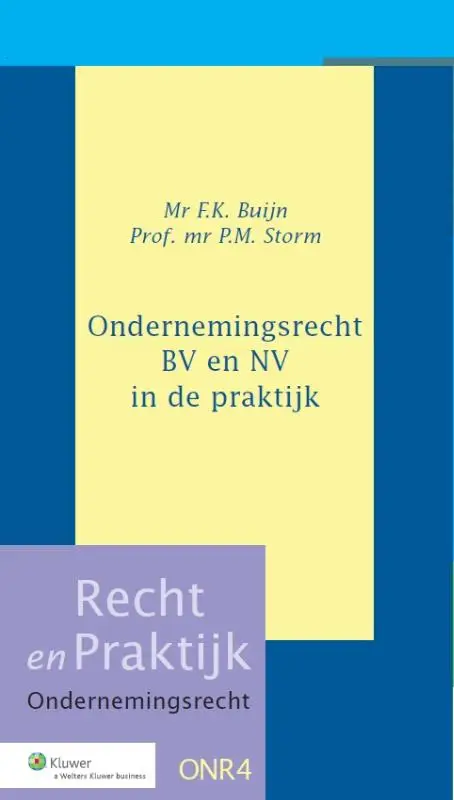 Ondernemingsrecht BV en NV in de praktijk