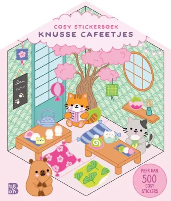 Cosy stickerboek: Knusse cafeetjes