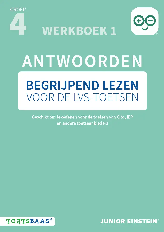Begrijpend lezen voor de LVS-toetsen - Groep 4 - Antwoordenboek 1