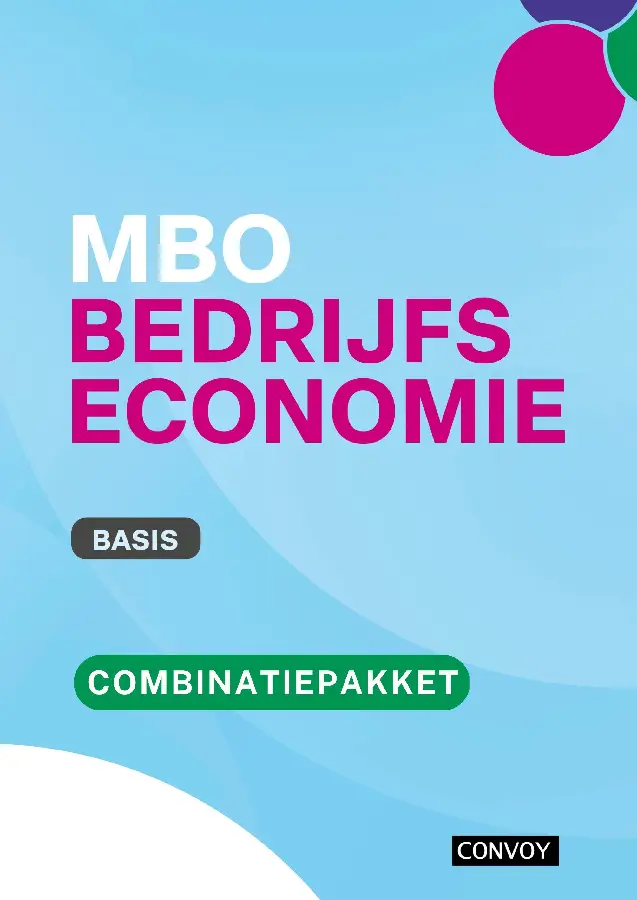 Basis / MBO Bedrijfseconomie / Combinatiepakket