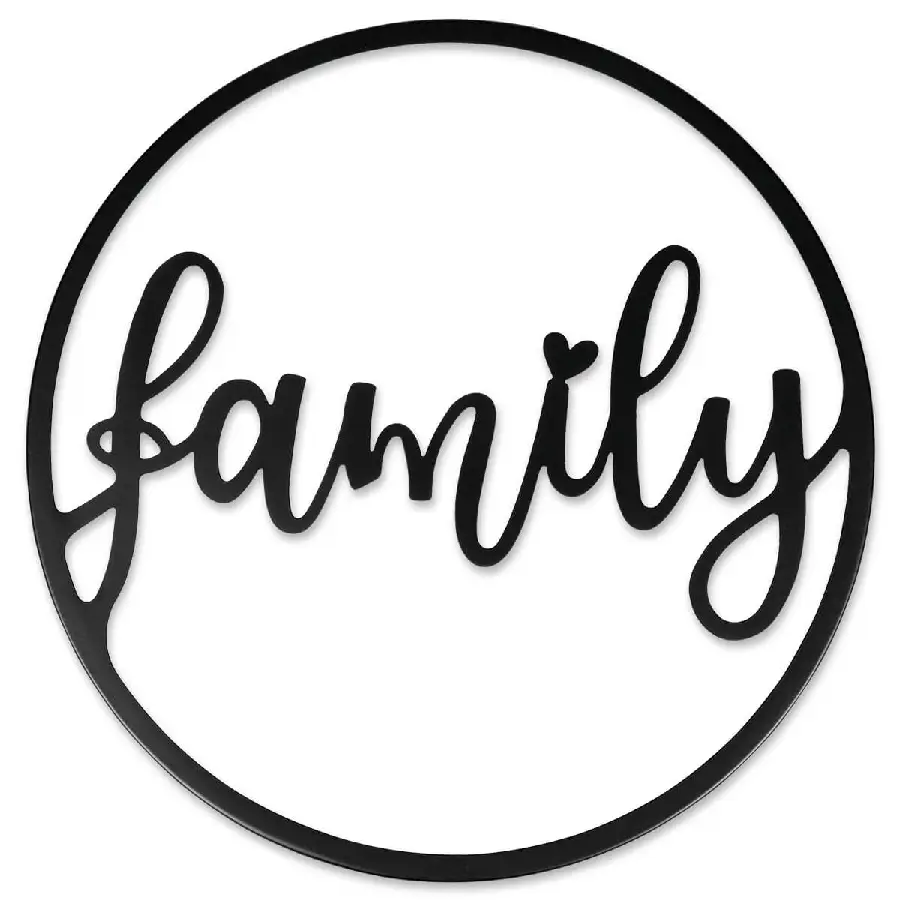 Wand Dekoratie Family