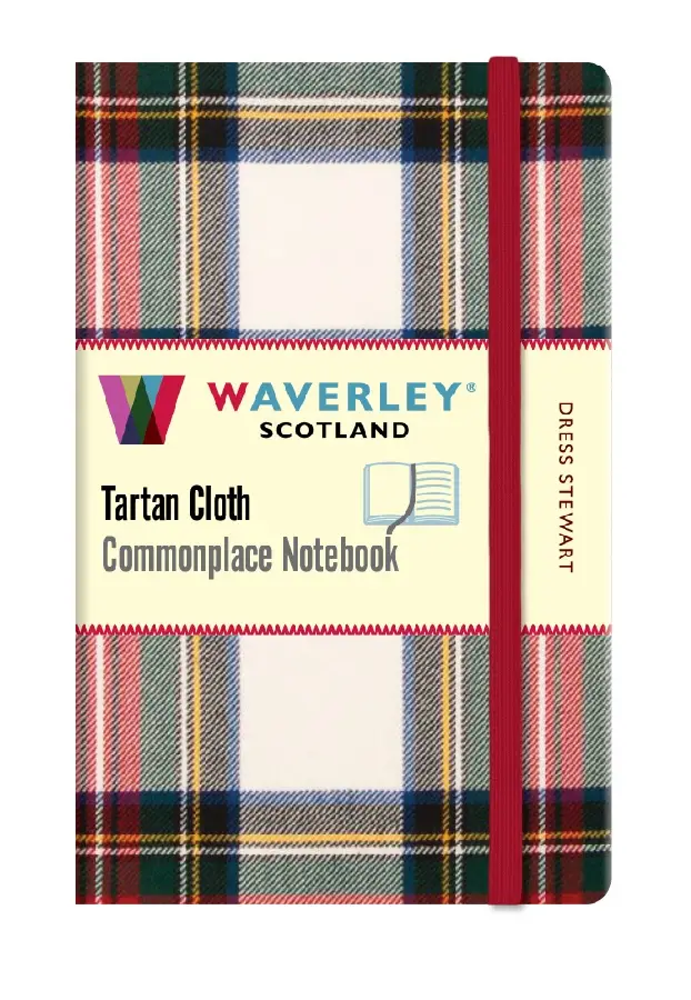 Waverley Dress Stewart Tartan cloth pocket notebook