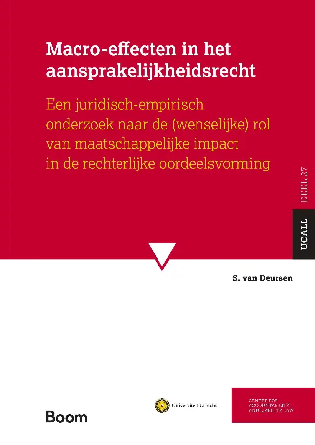 Macro-effecten in het aansprakelijkheidsrecht