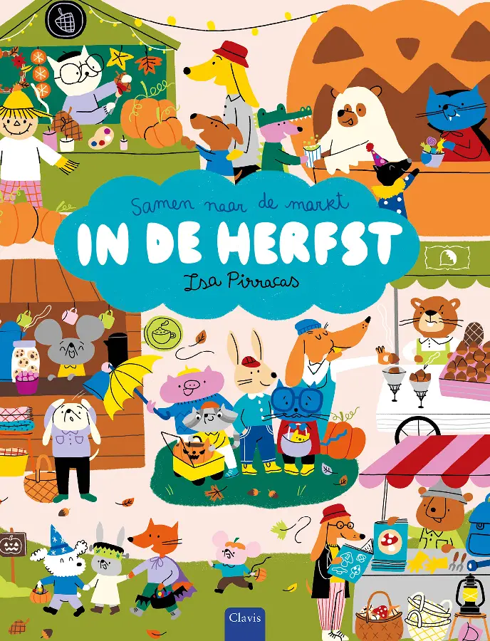 Samen naar de markt in de herfst
