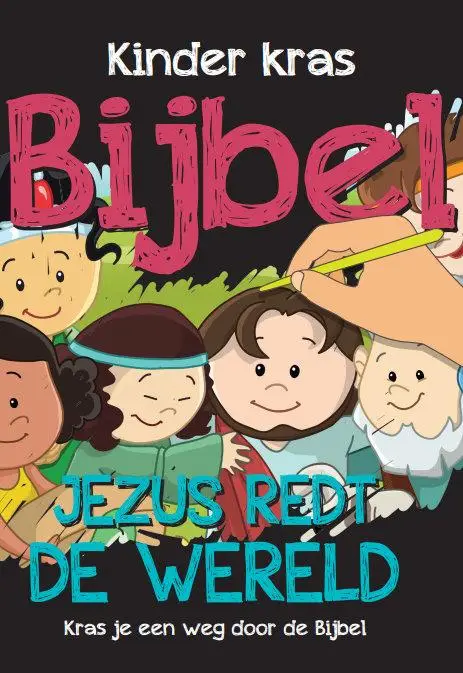 Jezus redt de wereld Kinder kras bijbel