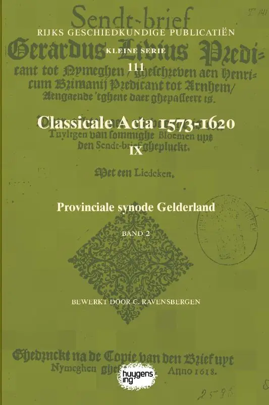Classicale Acta 1573-1620 IX / Band 2