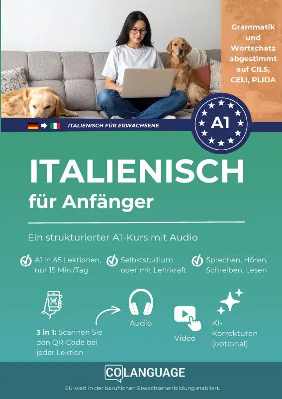 Italienisch für Anfänger - Ein strukturierter A1-Kurs mit Audio