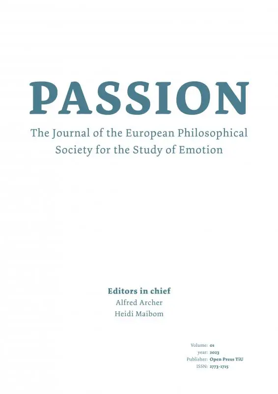 Passion: Journal of the European Philosophical Society for the Study of Emotion
