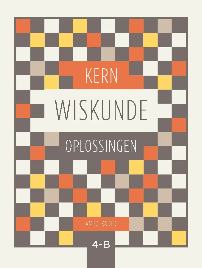 KERN Wiskunde oplossingenboek vmbo-kader 4 deel B