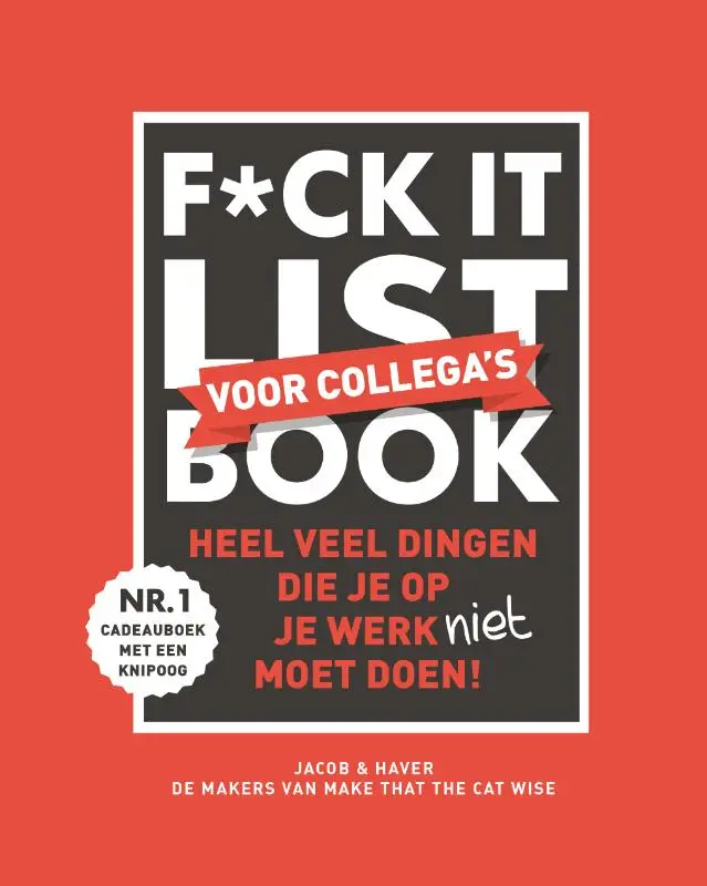 F*ck it list book voor collega's