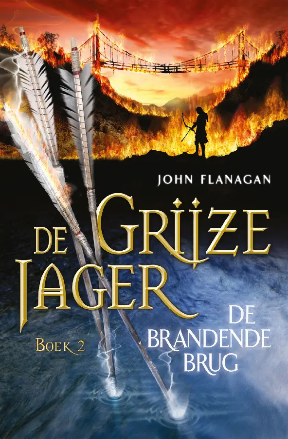 Grijze jager  2 geb brandende brug