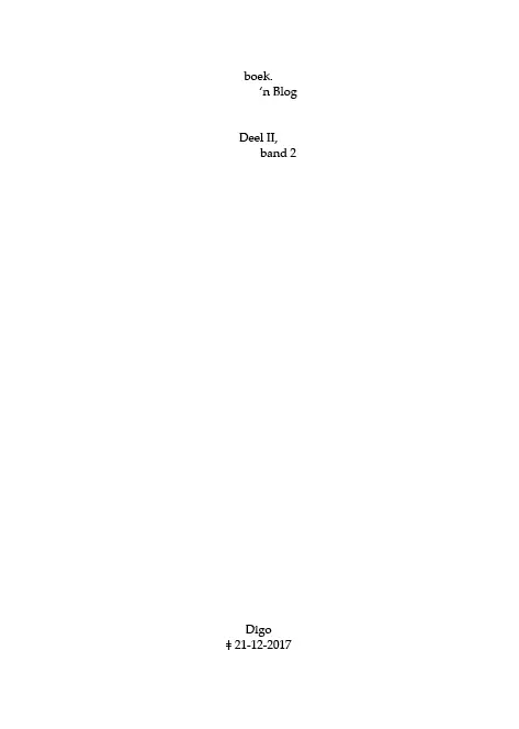 boek.-'n Blog, deel II, band 2