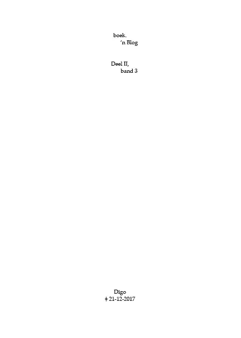 boek.-'n Blog, deel II, band 3