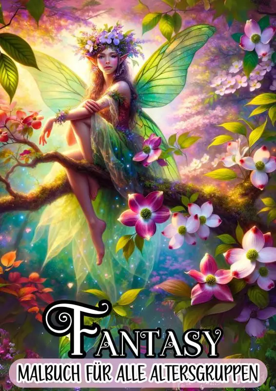 Malbuch für alle Altersgruppen - Fantasy