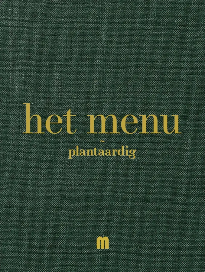 Het menu plantaardig