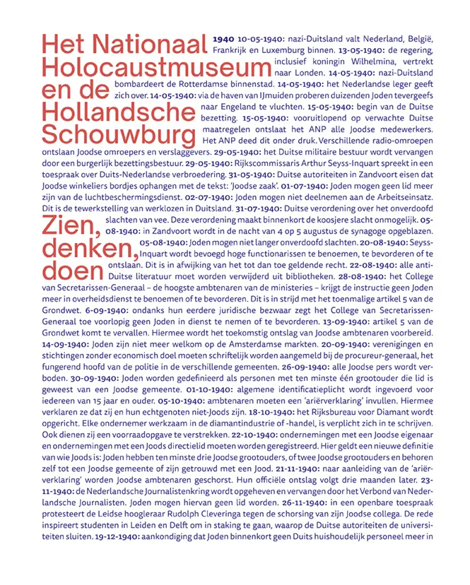 Het Nationale Holocaustmuseum en de Hollandsche Schouwburg - Zien, Denken, Doen