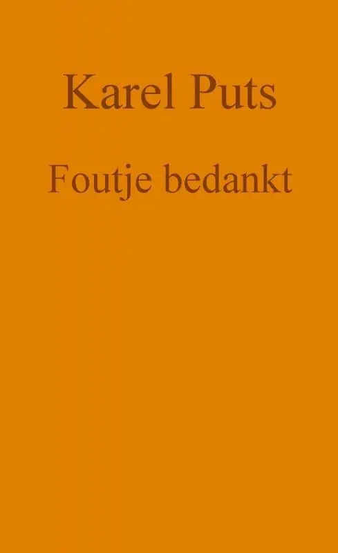 Foutje bedankt