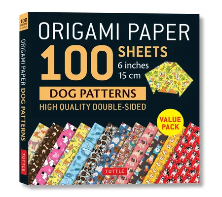 Origami Paper 100 sheets Dog Patterns 6' (15 cm)
